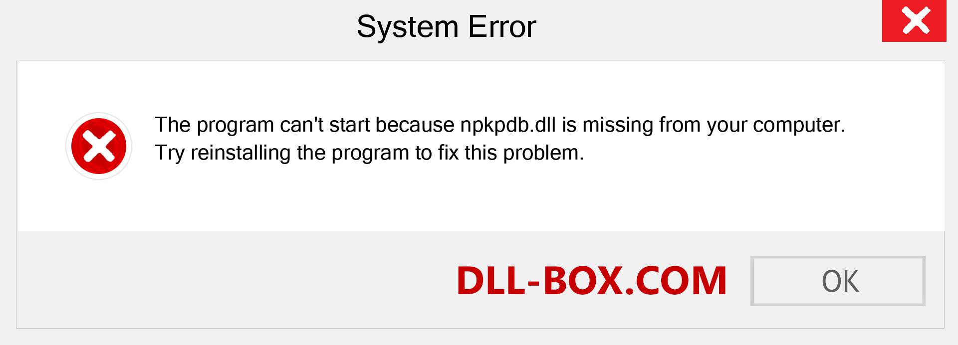  npkpdb.dll file is missing?. Download for Windows 7, 8, 10 - Fix  npkpdb dll Missing Error on Windows, photos, images