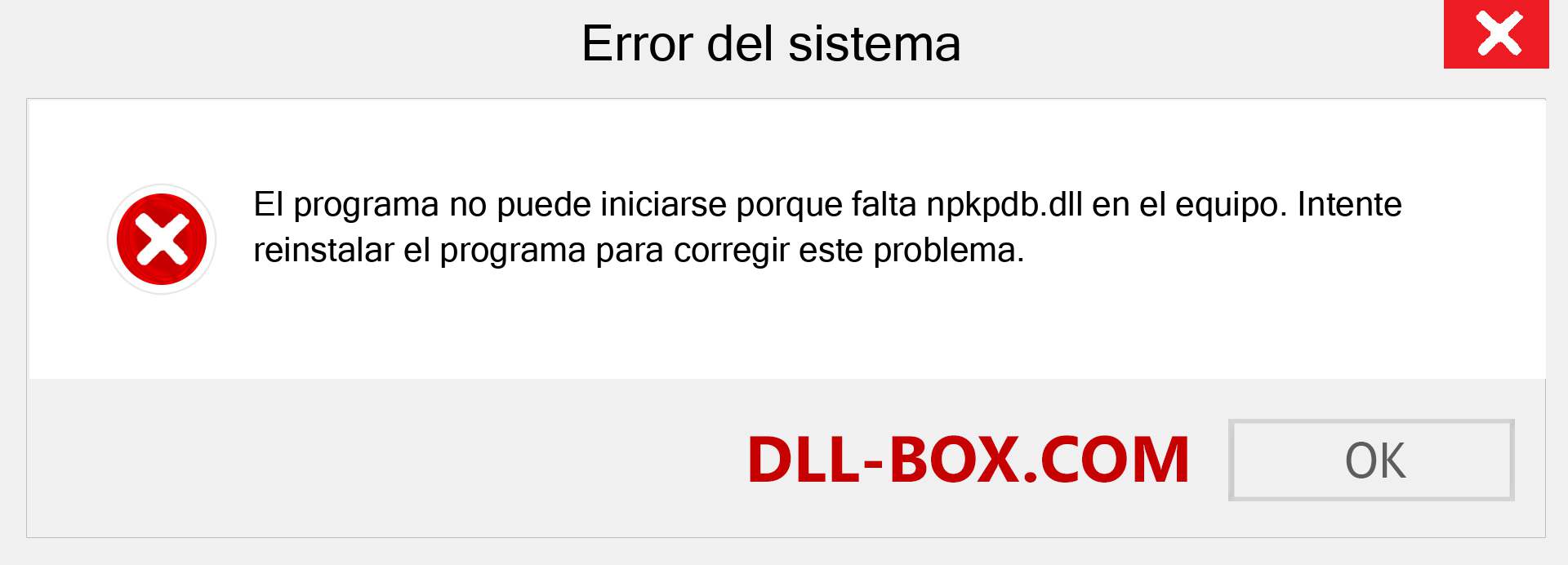 ¿Falta el archivo npkpdb.dll ?. Descargar para Windows 7, 8, 10 - Corregir npkpdb dll Missing Error en Windows, fotos, imágenes