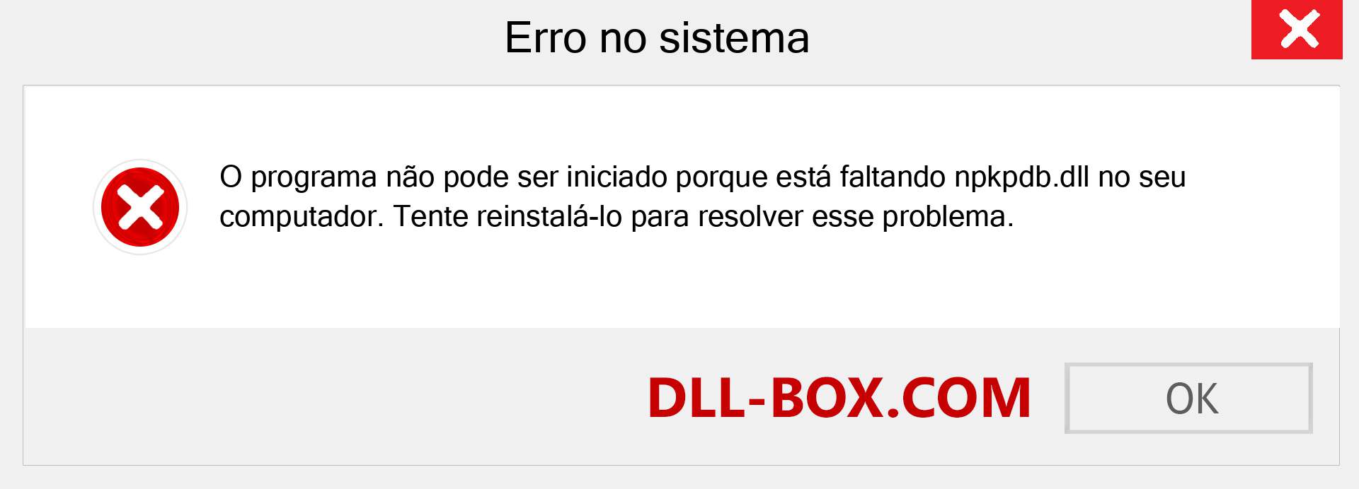 Arquivo npkpdb.dll ausente ?. Download para Windows 7, 8, 10 - Correção de erro ausente npkpdb dll no Windows, fotos, imagens